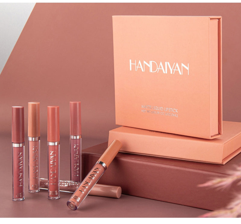 Kit 6 batons beauty handaiyan- para uma boca irresistivel