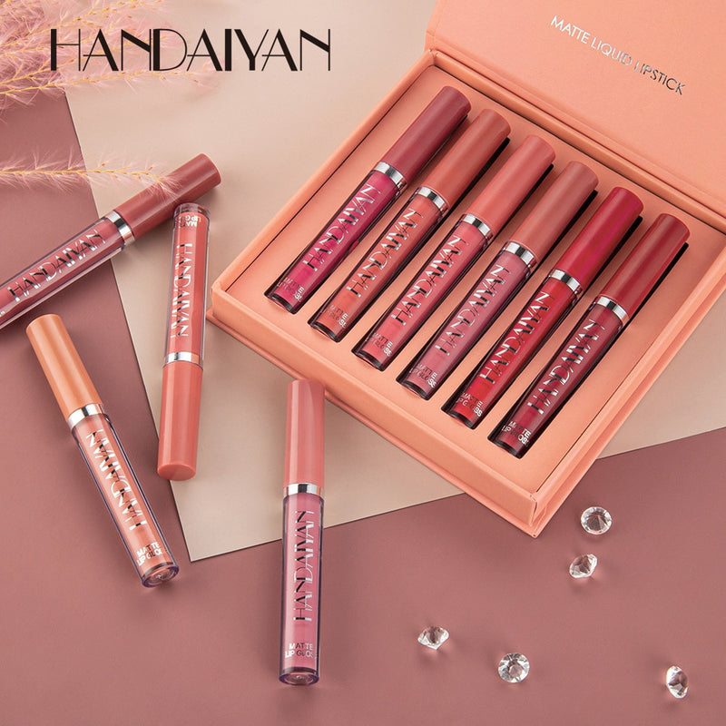 Kit 6 batons beauty handaiyan- para uma boca irresistivel