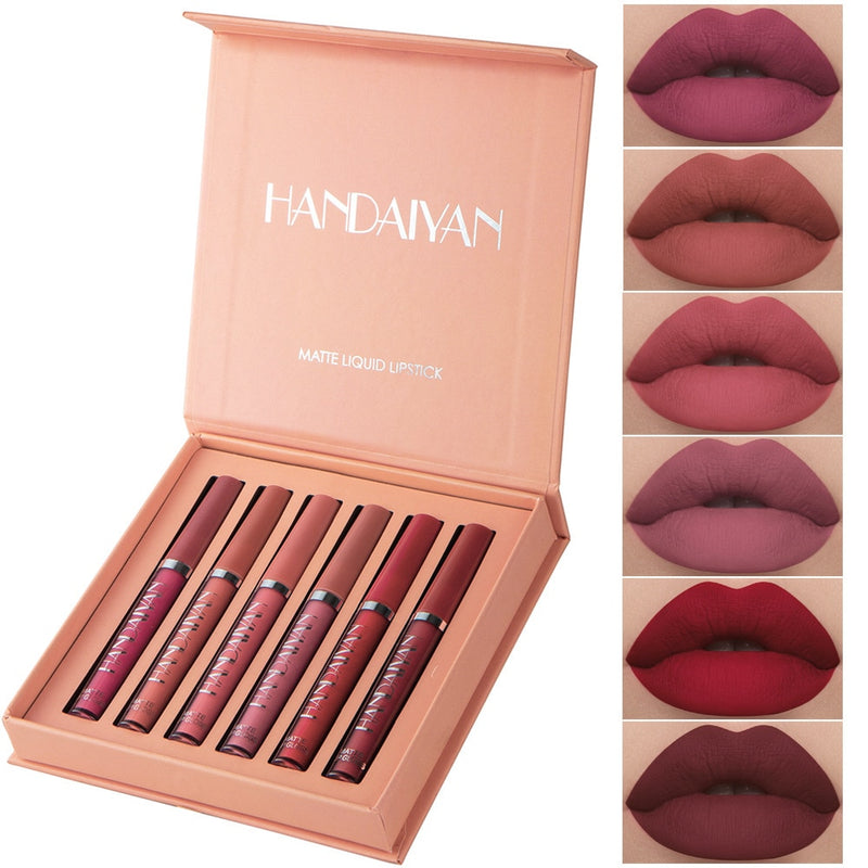 Kit 6 batons beauty handaiyan- para uma boca irresistivel